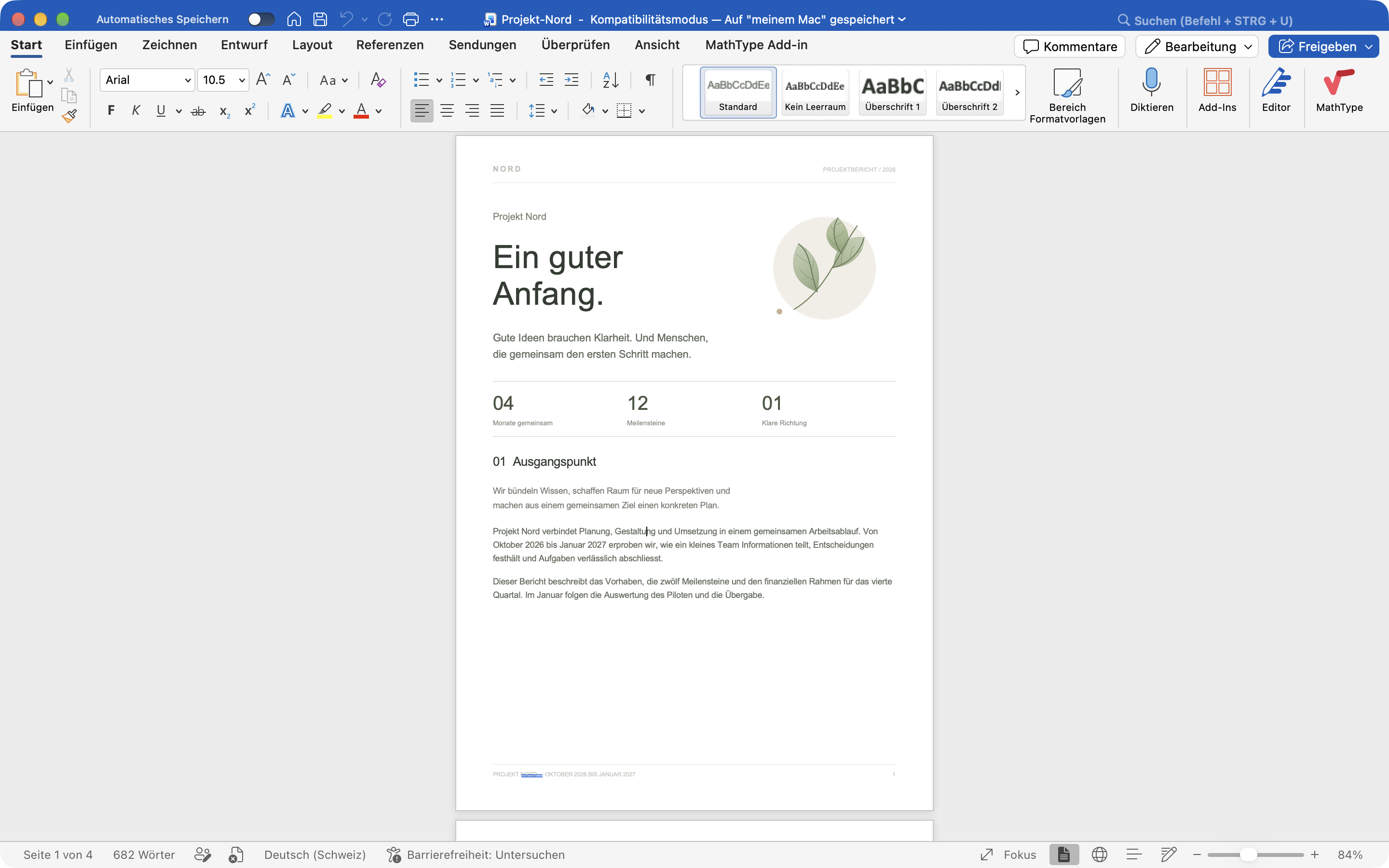 Microsoft Word mit demselben Projekt-Nord.docx, Seite 1